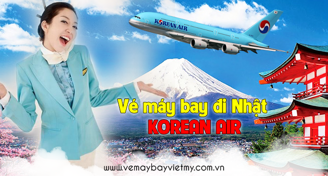 vé máy bay korean air đi nhật bản