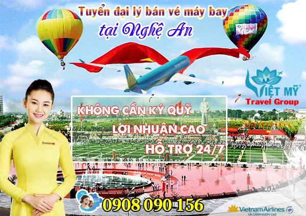 Tuyển đại lý bán vé máy bay tại Nghệ An hãng Vietnam Airlines