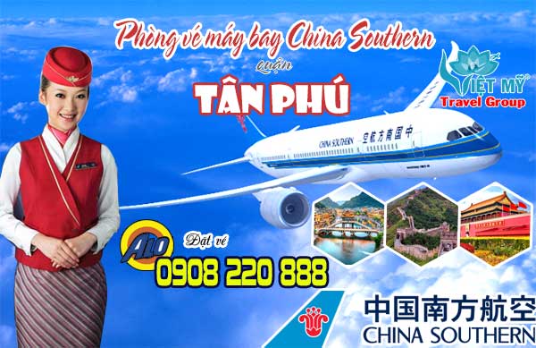 Phòng vé máy bay China Southern quận Tân Phú