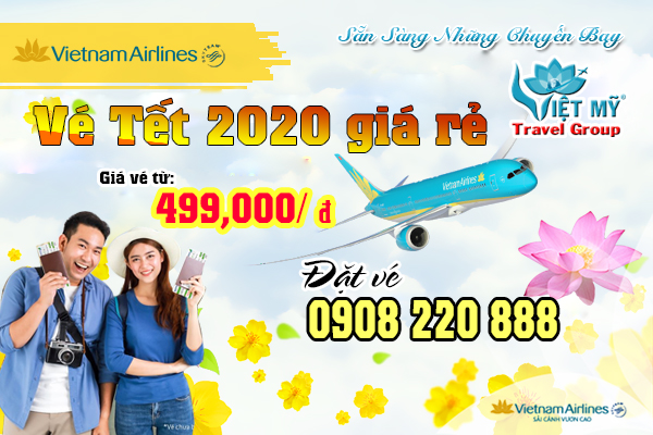 Vietnam Airlines mở bán Vé Tết 2020 lệch chiều chỉ từ 499,000 đ