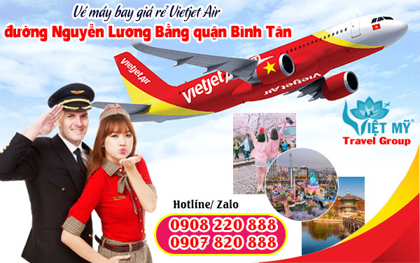 Vé máy bay giá rẻ Vietjet Air đường Nguyễn Lương Bằng quận Bình Tân