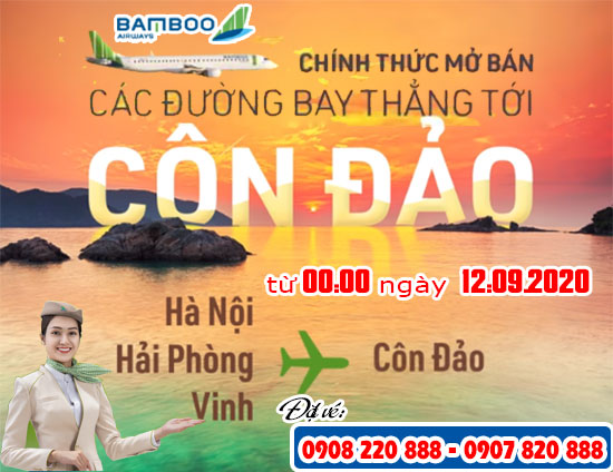 Bamboo Airways mở 3 đường bay thẳng tới Côn Đảo