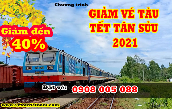 Chương trình giảm giá vé tàu Tết Tân Sửu 2021