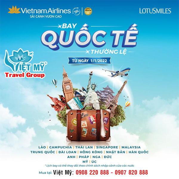 Vietnam Airlines chính thức mở lại 16 đường bay quốc tế thường lệ