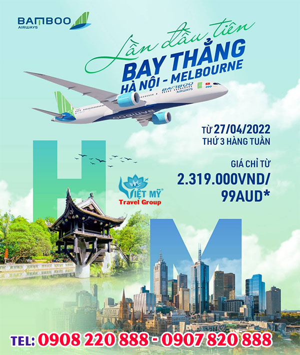 Bamboo Airways chính thức bay thẳng Hà Nội - Melbourne