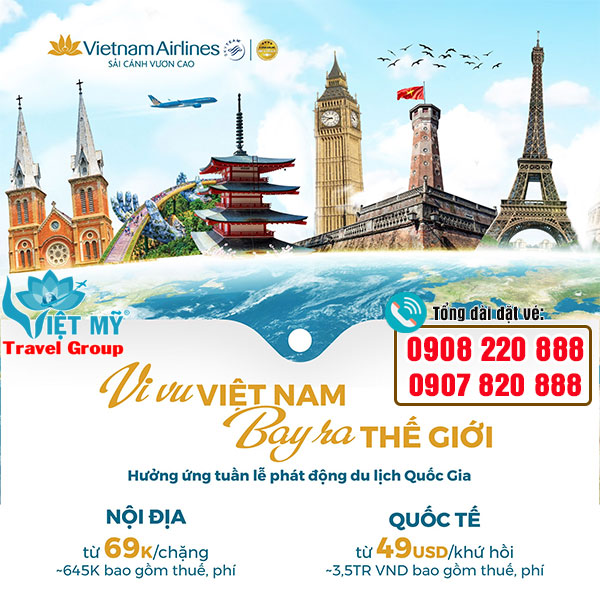 ietnam Airlines ưu đãi đặc biệt cho hành khách bay nội địa, quốc tế.