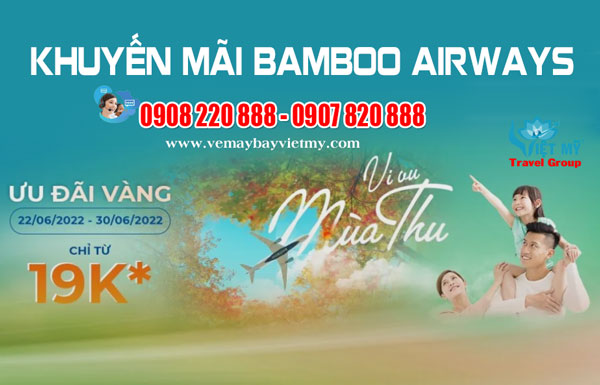 Vi vu mùa thu cùng Bamboo Airways vé chỉ từ 19K