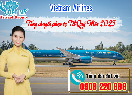 Vietnam Airlines tăng chuyến phục vụ Tết Quý Mão 2023