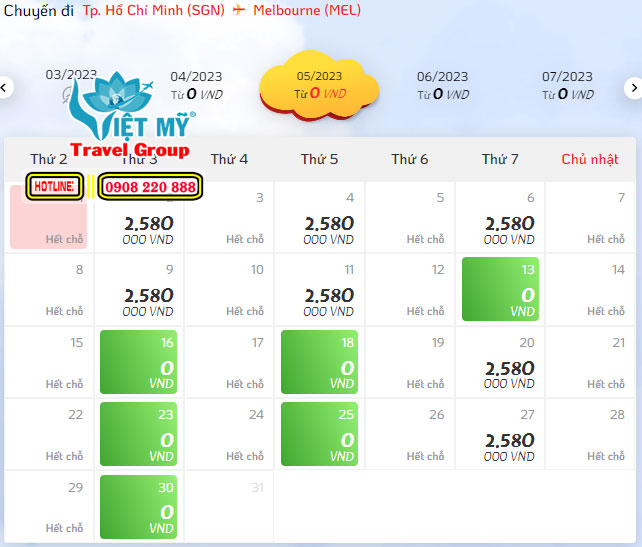 Giá vé máy bay đi Úc Vietjet Air đang mở bán có giá bao nhiêu? 