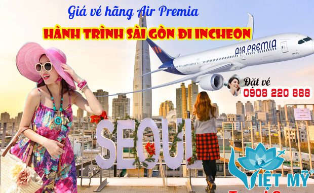 Giá vé hãng Air Premia hành trình Sài Gòn đi Incheon