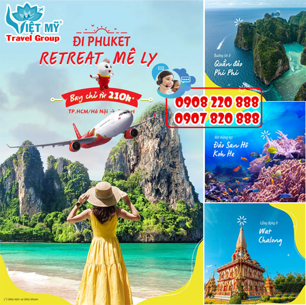 Đi Phuket bay Vietjet Air chỉ từ 210K - Đặt vé ngay !!