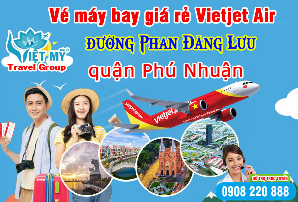 Vé máy bay giá rẻ Vietjet Air đường Phan Đăng Lưu quận Phú Nhuận