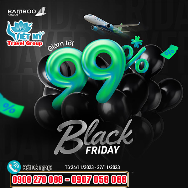 Đại tiệc Black Friday - Bamboo Airways giảm đến 99% giá vé