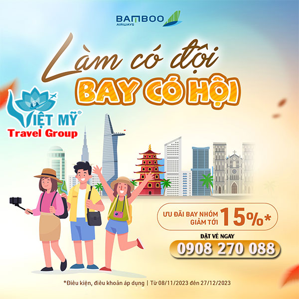 Săn ưu đãi bay nhóm, thỏa sức bay cùng Bamboon Airways