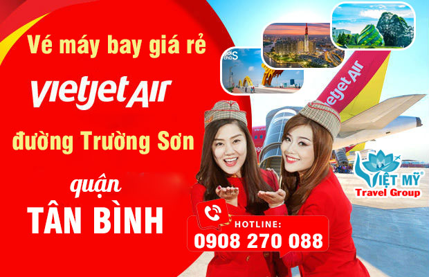 Vé máy bay giá rẻ Vietjet Air đường Trường Sơn quận Tân Bình