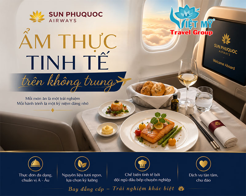 Ẩm thực tinh tế trên không trung