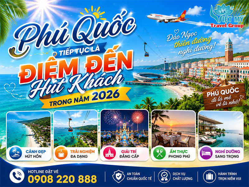 Phú Quốc tiếp tục là điểm đến hút khách trong năm 2026