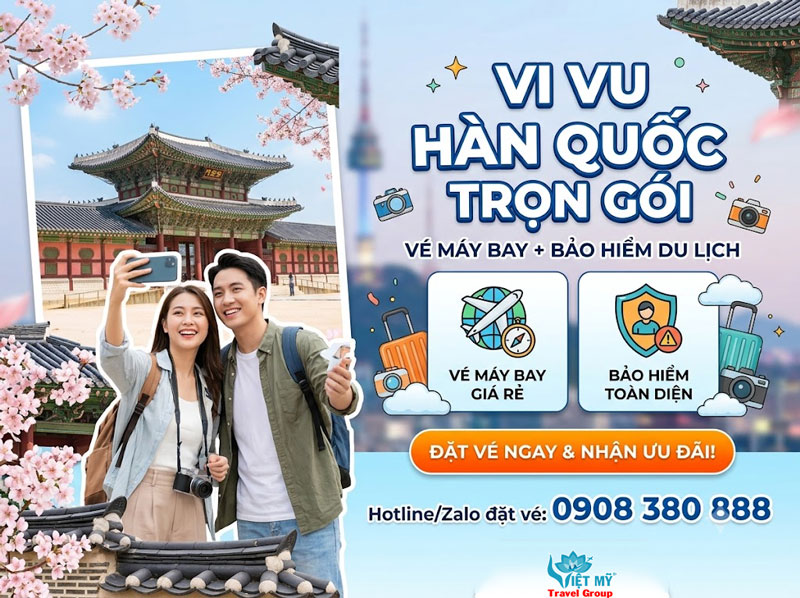 Bảo hiểm du lịch đi Hàn Quốc mua cùng vé máy bay