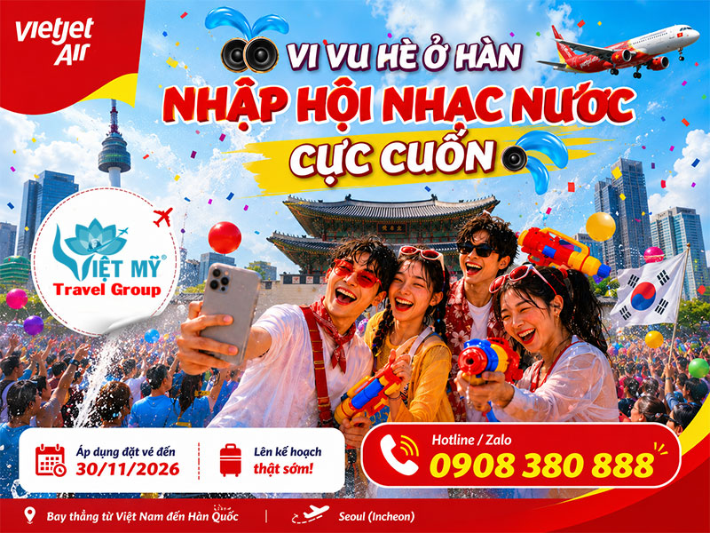 Vi vu hè ở Hàn cùng Vietjet - Nhập hội nhạc nước cực cuốn