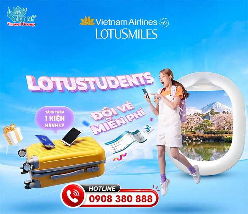 Học sinh, Sinh viên bay Vietnam Airlines tặng ngay ưu đãi đến 10%